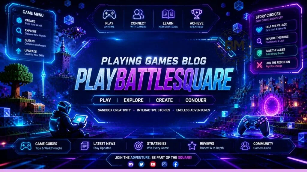 Playing Games Blog PlayBattleSquare: Exploring Gaming Content, Community Growth, Strategy Guides, and the Future of Online Gaming